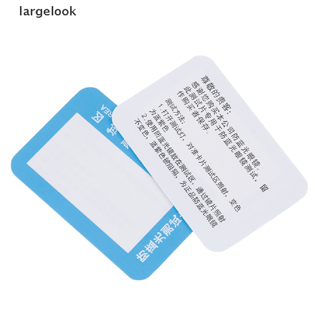 Set 10 Thẻ Kiểm Tra Kính Chống Ánh Sáng Xanh Có Thể Tái Sử Dụng ♨Nóng Bỏng