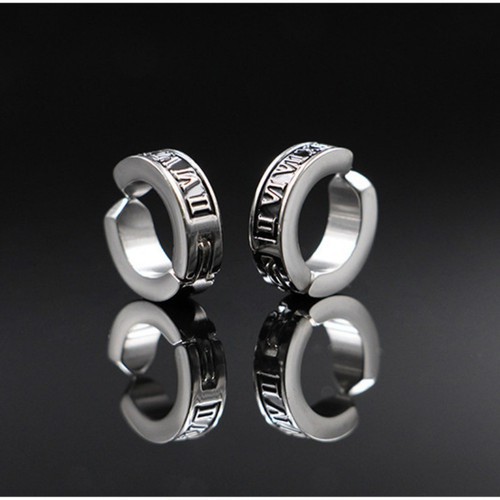 Bông Tai Nam Loại Kẹp Ko Cần Bấm Lỗ Tai Titan Không Đen TT 2429