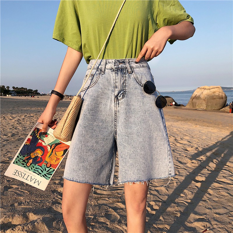 [SẴN] Quần shorts jean nữ Ulzzang Quảng Châu QLJ93
