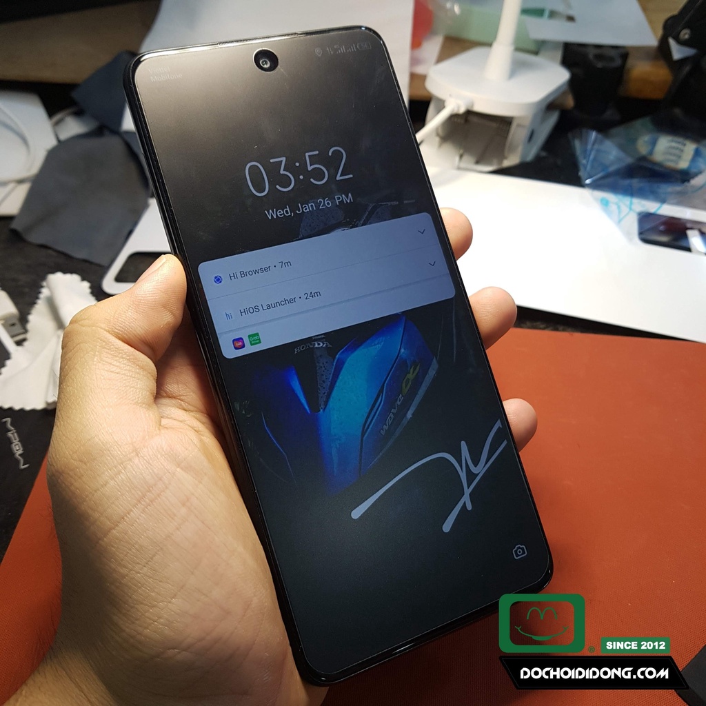 Miếng dán PPF Hydorgen Tecno Pova 2 trong, nhám, đổi màu cao cấp