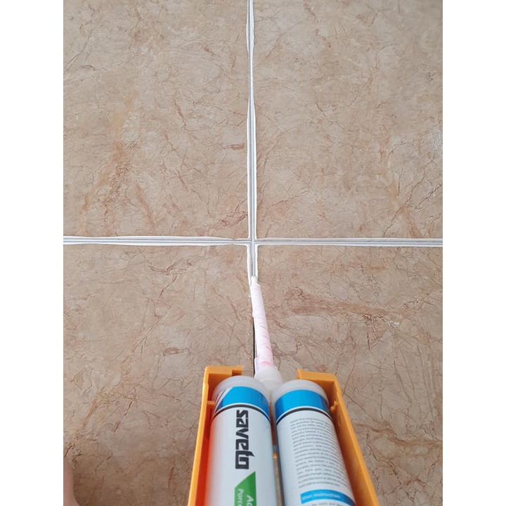 Vòi trộn bơm keo Saveto - Keo chít mạch 2 thành phần