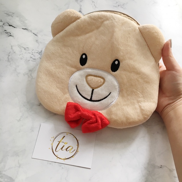 Túi đựng đồ makeup hình con gấu Shilla
