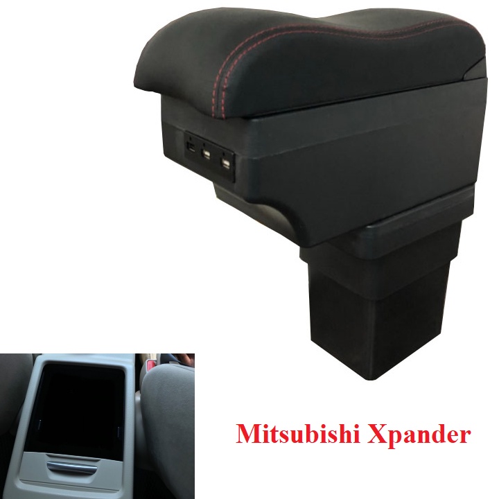 Hộp tỳ tay xe hơi Mitsubishi Xpander tích hợp 6 cổng USB mã  EXPD - Hàng loại 1 cao cấp