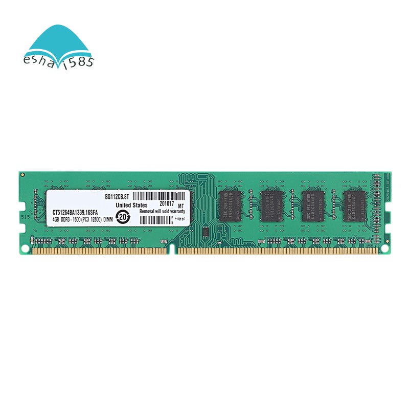 DDR3 4GB Ram PC3-12800 1.5V 1600Mhz 240 Pin Memory DIMM Unbuffered and Non-ECC f | WebRaoVat - webraovat.net.vn