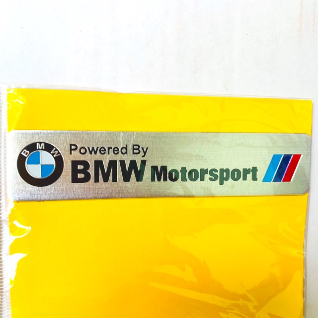 Tem Nhôm Dán Pô Powered By BMW Motorsport