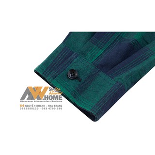 Áo Graphic Flannel - Xanh - Big Size