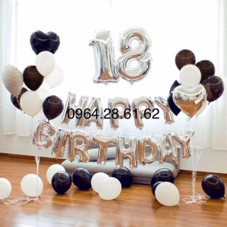Sét bóng trang trí sinh nhật đơn giản đẹp