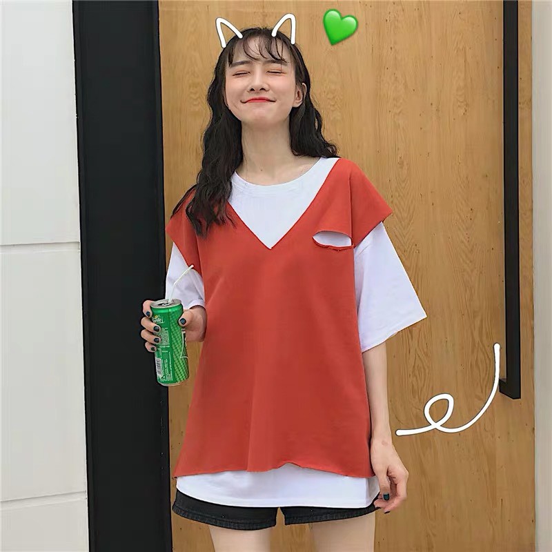 [Mã FAMAYWA giảm 10K đơn 50K] SET ÁO KÈM GILE CUT OUT UNISEX | BigBuy360 - bigbuy360.vn