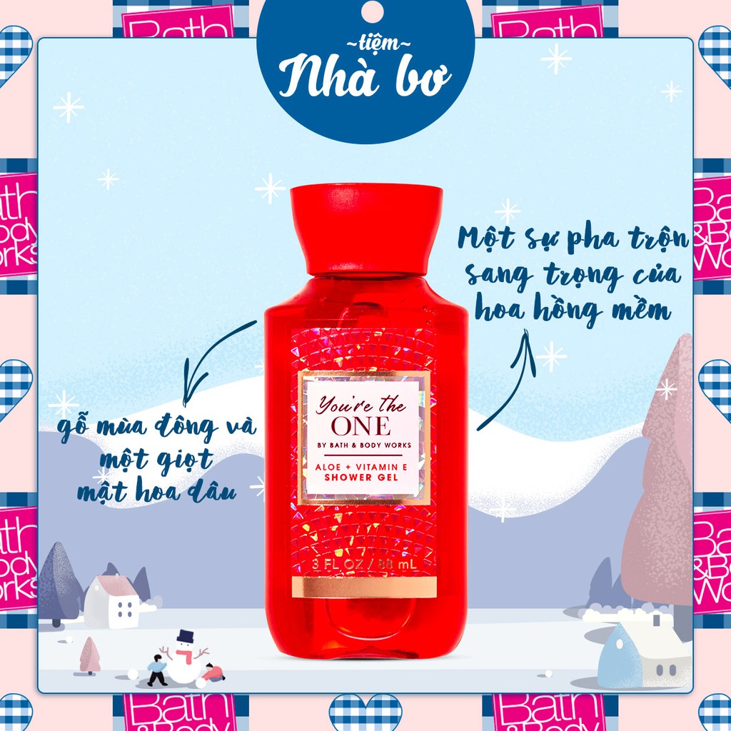 [Hàng USA] Sữa tắm dưỡng ẩm làn da Bath and Body Works Travel Size