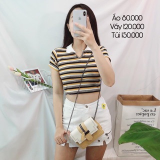 CROPTOP POLO SỌC ULLZANG