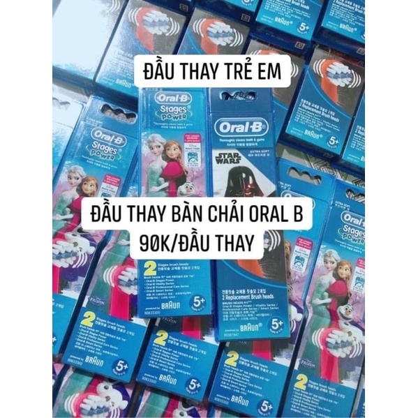 Đầu Bàn Chải Oral-B Trẻ Em Bé Trai Và Bé Gái