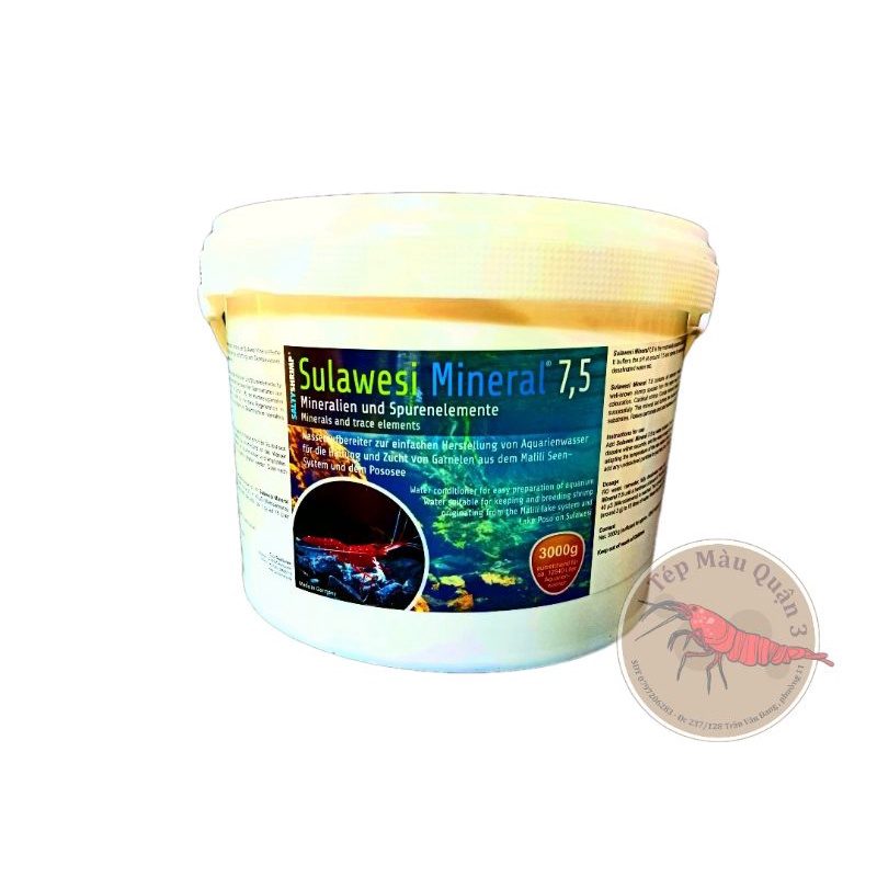Muối Salty 7.5-8.5 Cho Tép Sulawesi - 50Gram