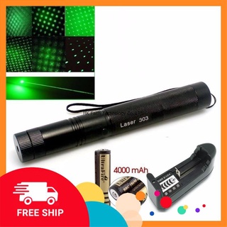 [FREE SHIP] ĐÈN PIN TIA LASER 303 TIA XANH