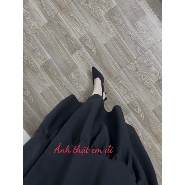 Giày cao gót mũi nhọn phong cách Pháp cho nữ