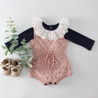 Áo Len Liền Quần Cho Bé Gái