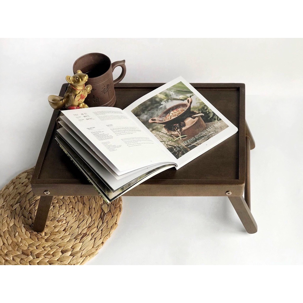 Bàn Ăn Gỗ Mini Chân Xếp Gọn - Bàn Ăn Gấp Gọn