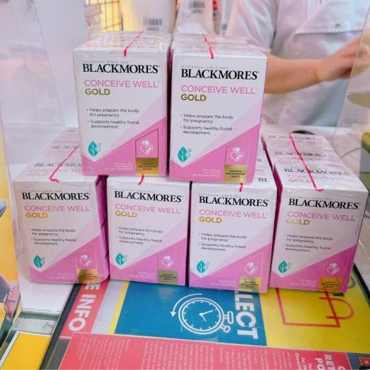 Viên uống bổ sung Tăng Khả Năng Thụ Thai Blackmores Conceive Well Gold 56 Viên