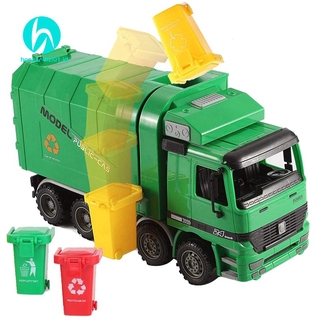 Xe Tải Đồ Chơi 3 Thùng Rác 14 Inch
