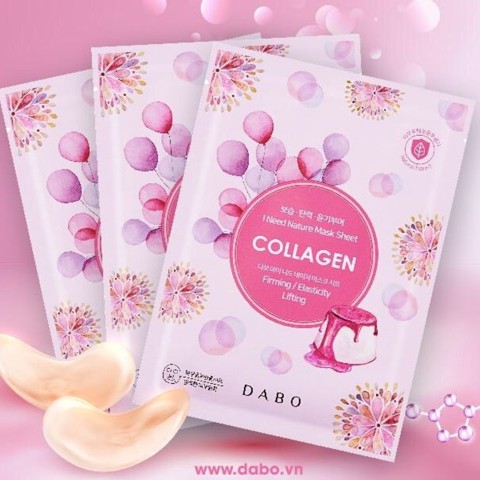 Mặt Nạ Đắp Mặt Tinh Chất COLLAGEN  I NEED cao cấp DABO HÀN QUỐC Bộ 10 Miếng (hàng chính hãng)