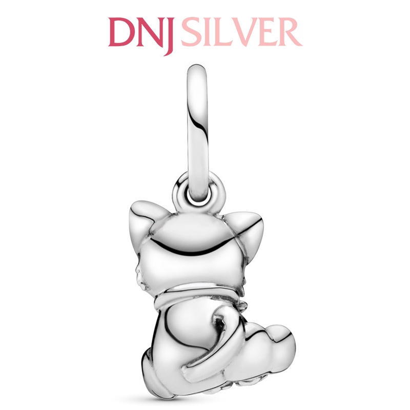Charm bạc 925 cao cấp, hàng chuẩn bạc - Charm Kitty-Cat thích hợp để mix vòng tay charm - DN213
