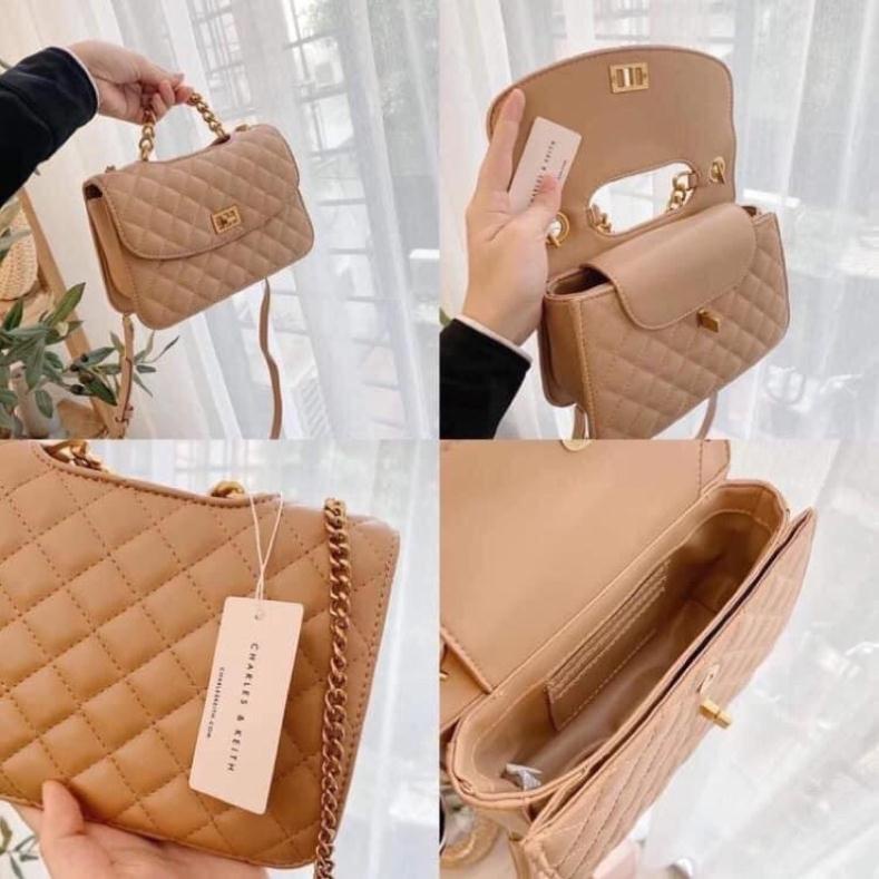 Túi ô trám quai xích da mềm mướt hàng cao cấp