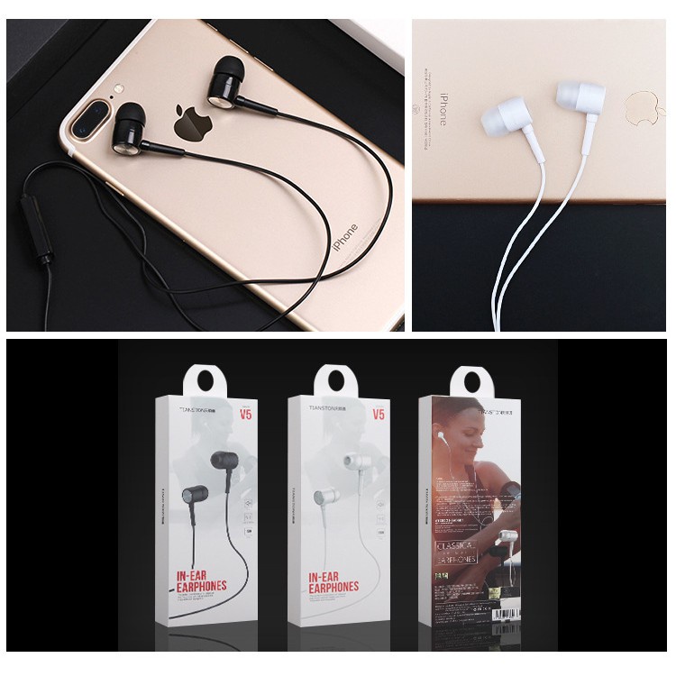 Tai Nghe In-Ear Super Bass TIANSTON V5 - Chính Hãng Giá Rẻ -dc3230