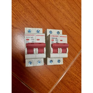 Aptomat 2 Pha C20A   C32A  C63A - giá 1Cái ( lấy A Nào Thì Ghi Chú Dưới Đơn Hàng)