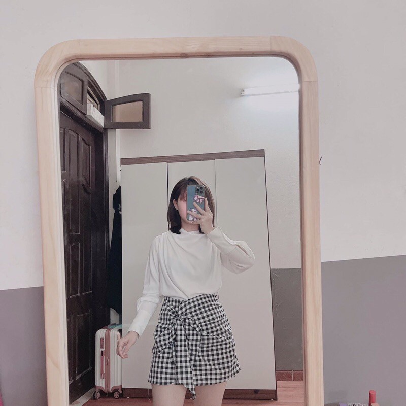 QUẦN GIẢ VÁY ZARA KẺ CARO Q77 | BigBuy360 - bigbuy360.vn