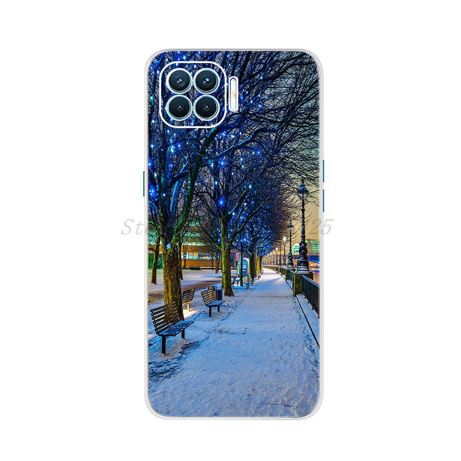 Ốp điện thoại silicon in họa tiết vân đá cẩm thạch hợp thời trang cho Oppo Reno4 Lite A93 F17 Pro Cph2119 6.43 Inch