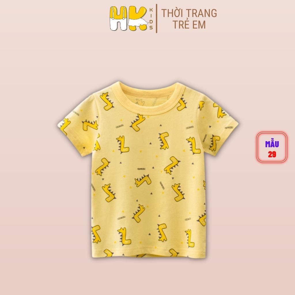 Áo phông/thun cộc tay bé trai 27 KIDS, chất cotton mềm mịn, thấm hút mồ hôi tốt, hàng chuẩn Quảng Châu