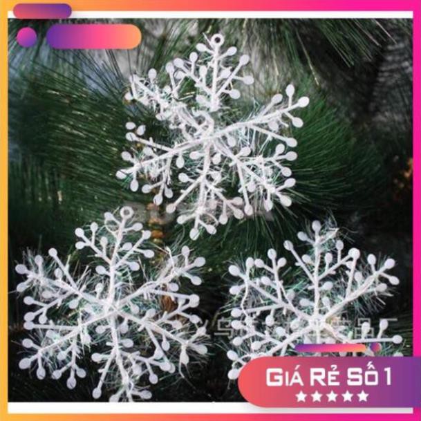 3 BÔNG TUYẾT TRANG TRÍ NOEL , BÔNG TUYẾT TREO CÂY, BÔNG TUYẾT DÁN KÍNH