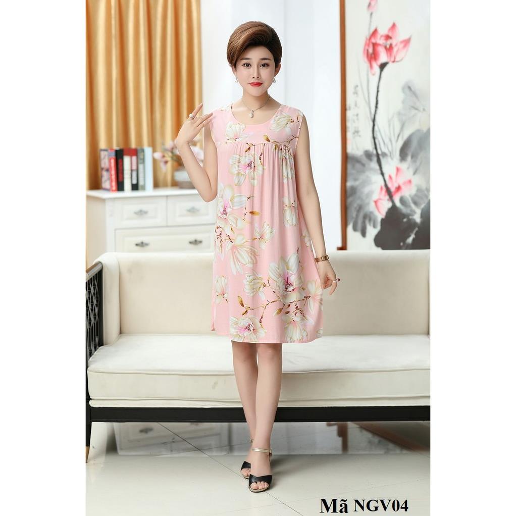 Váy, đầm ngủ mặc nhà cho người trung niên, người lớn tuổi