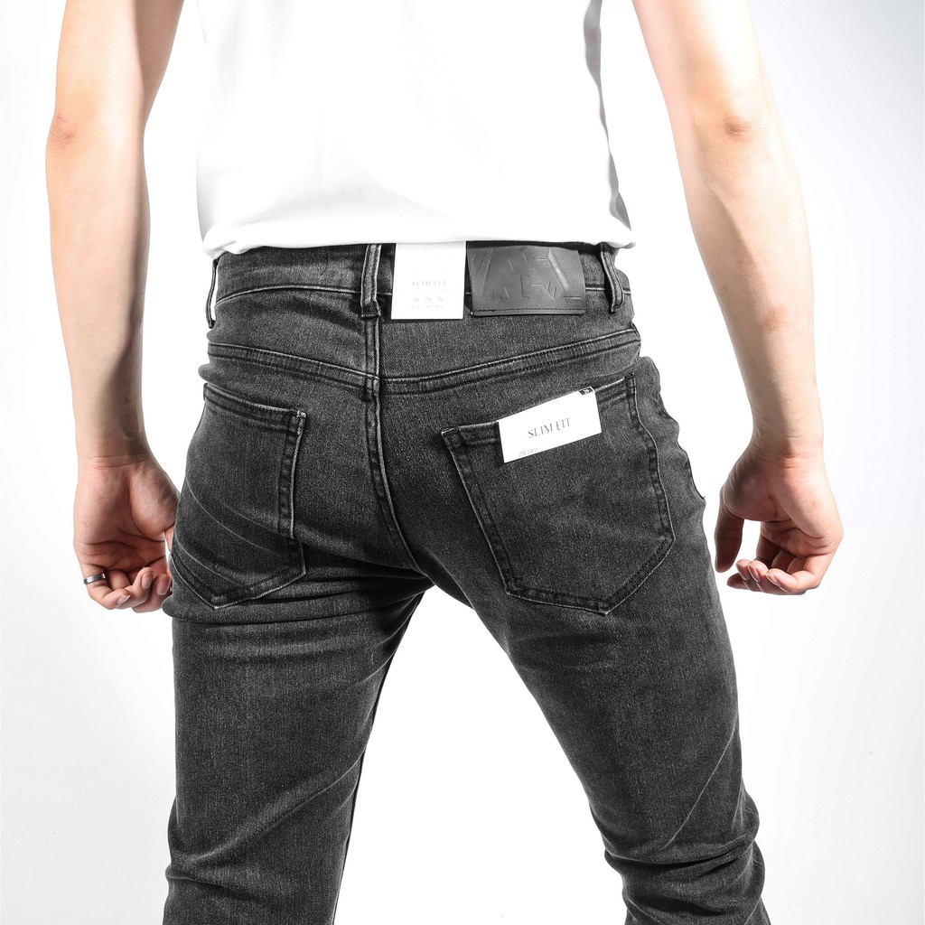 Quần jean nam co giãn cao cấp , jean màu xám slim fit trẻ trung 041L TOBY TBJ03 | BigBuy360 - bigbuy360.vn