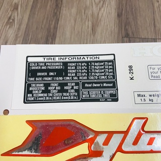 [DYLAN TRẮNG ĐỎ) TEM DÁN XE DYLAN 150CC CAO CẤP NHƯ TEM ZIN (CÓ THÔNG SỐ CỦA XE)