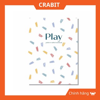 Vở kẻ ngang Play Vệt chì - 120 trang Chính Hãng Crabit