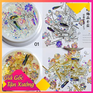 Mẫu charm mix nhiều loại hai màu vàng bạc cực sang chảnh