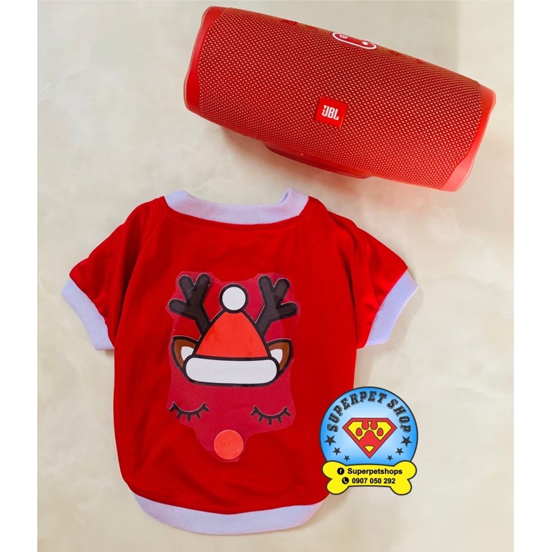 ÁO THÚ CƯNG NOEL HƯƠU ĐỘI NÓN SIÊU XINH GIÁ RẺ