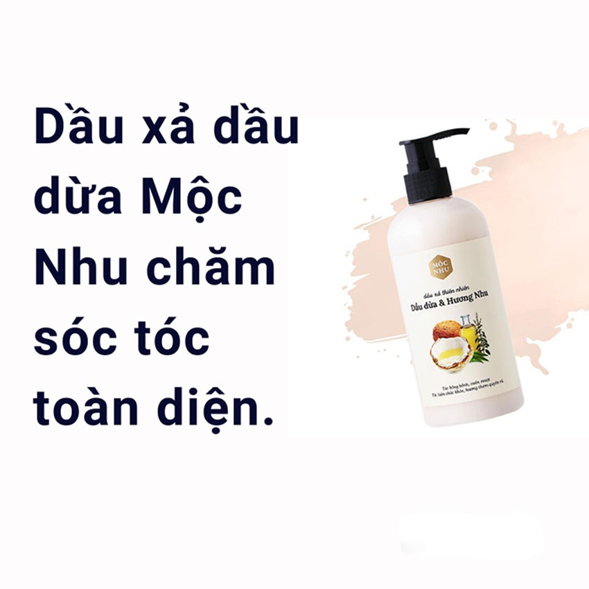 Dầu Xả Thiên Nhiên Dầu Dừa & Hương Nhu Mộc Nhu 300ml