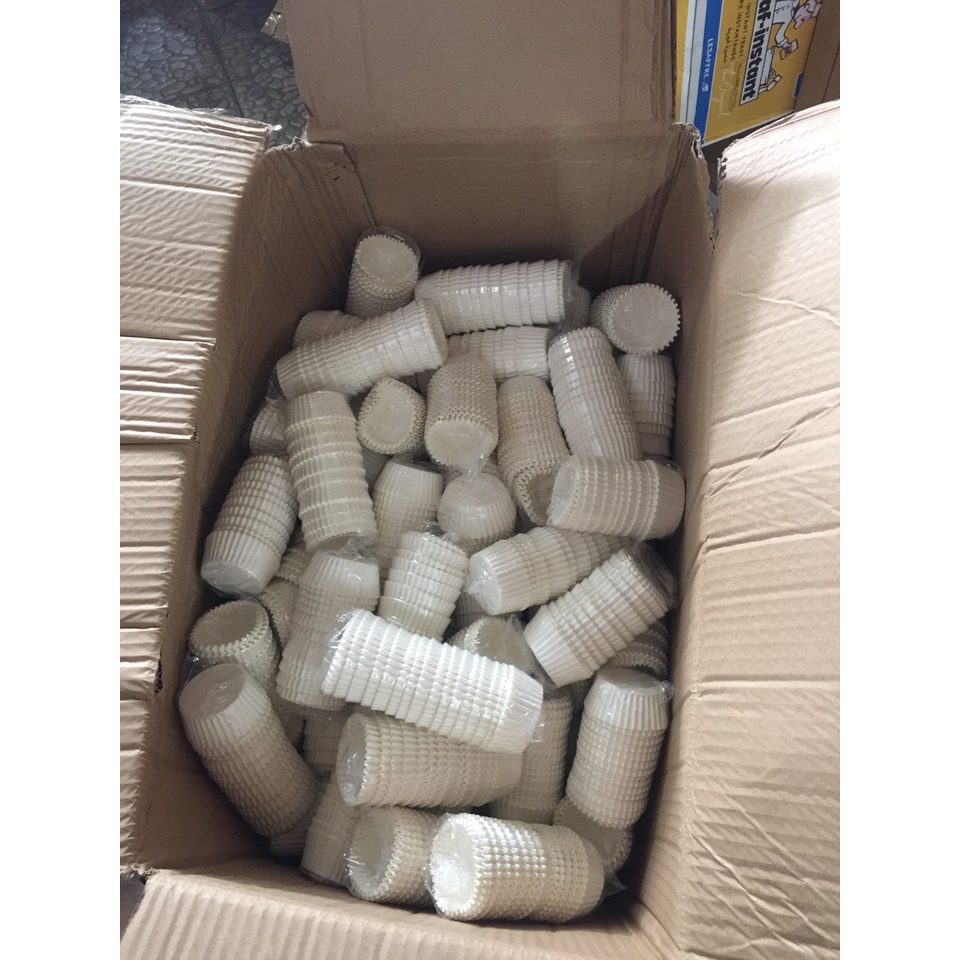 Cúp giấy nến trắng 10cm