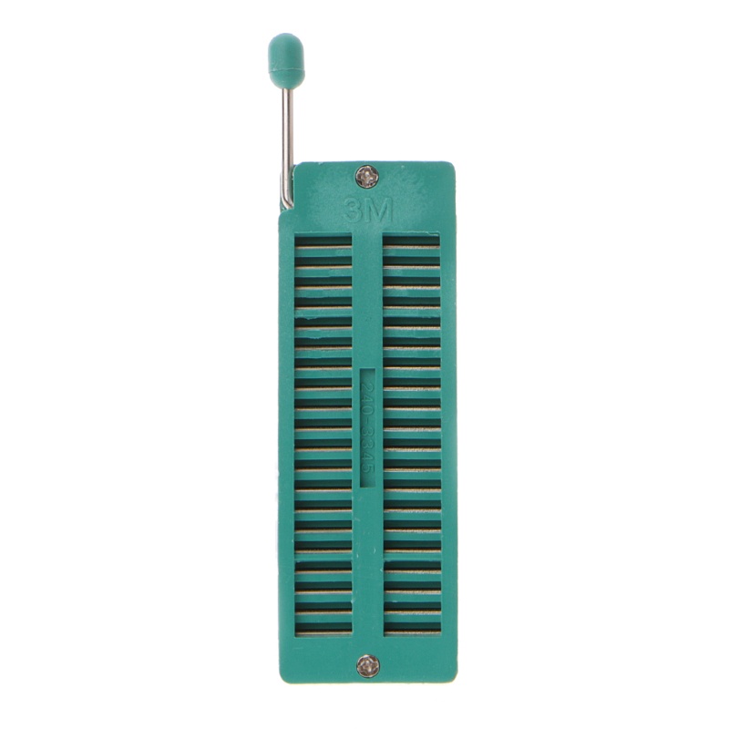 Ổ Cắm Kiểm Tra DIP Màu Xanh Lá 16 20 24 28 40 Pin 2.54MM