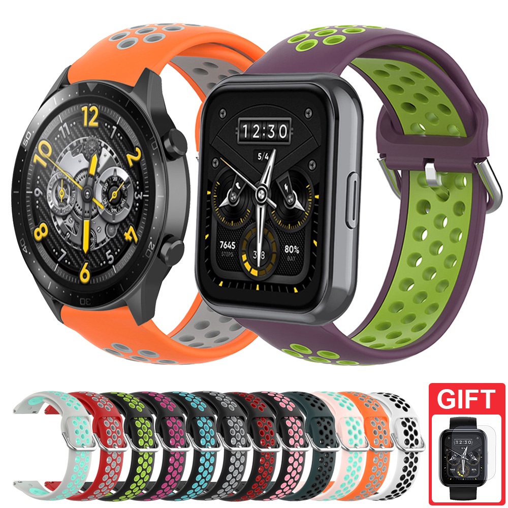 Dây Silicone Thay Thế Cho ĐồNg Hồ Realme Watch 3 / 3 Pro / 2 / 2 Pro / S