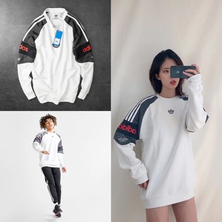 | ảnh thật | áo das sweater trắng tay xám