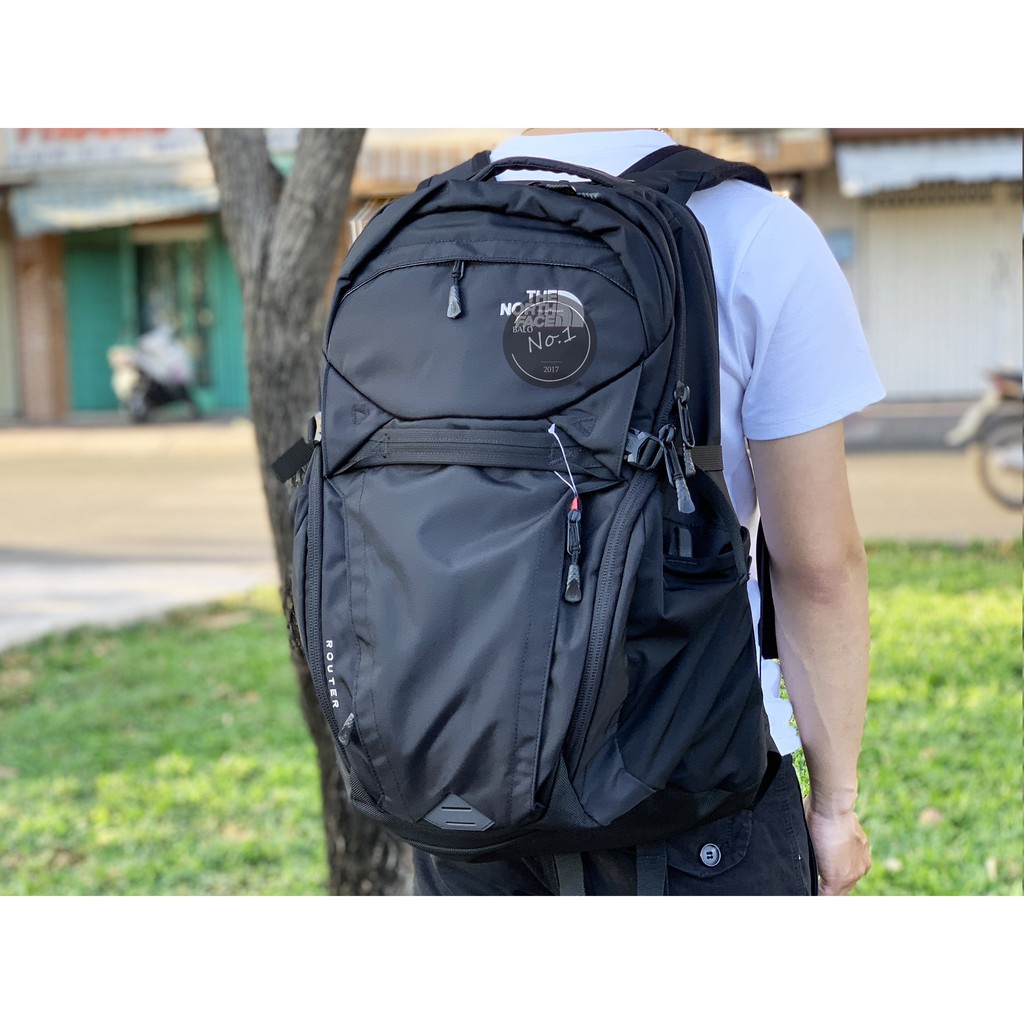 Balo unisex 🍀FREESHIP🍀 T.N.F Router Transit 2018 - Màu Black