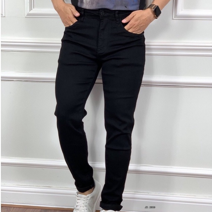 Quần jean nam chất bò cao cấp co dãn 4 chiều cực đẹp JEAN trơn from dáng skinny đẹp CAROLLSTORE Q03
