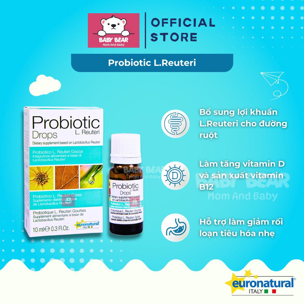 Probiotics L. Reuteri Drops - Men Vi Sinh Cho Bé, Bổ Sung Lợi Khuẩn, Cân Bằng Hệ Vi Sinh, Rối Loạn Tiêu Hoá