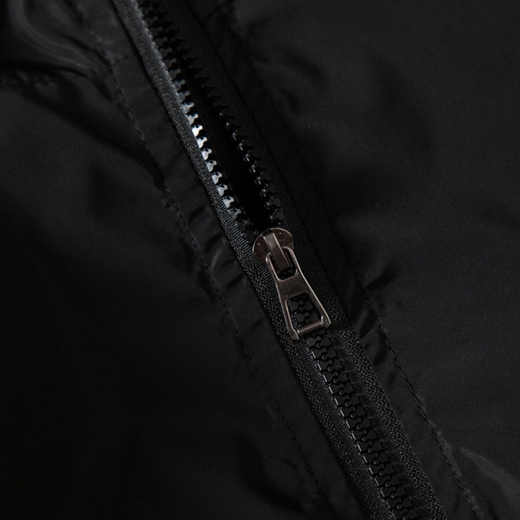 Mới Áo Khoác hoodie Mỏng Tay Dài Khóa Kéo Khối Màu Đen / Trắng / Xám Thời Trang Xuân Thu Cho Nam