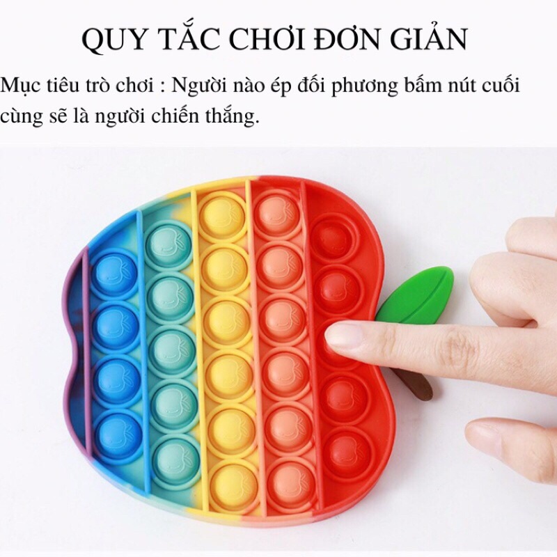 Pop it Giá Rẻ, Đồ Chơi Bóp Tay Xả Stress, Bóp Bong Bóng Nhiều Màu Sắc Giảm Căng Thẳng