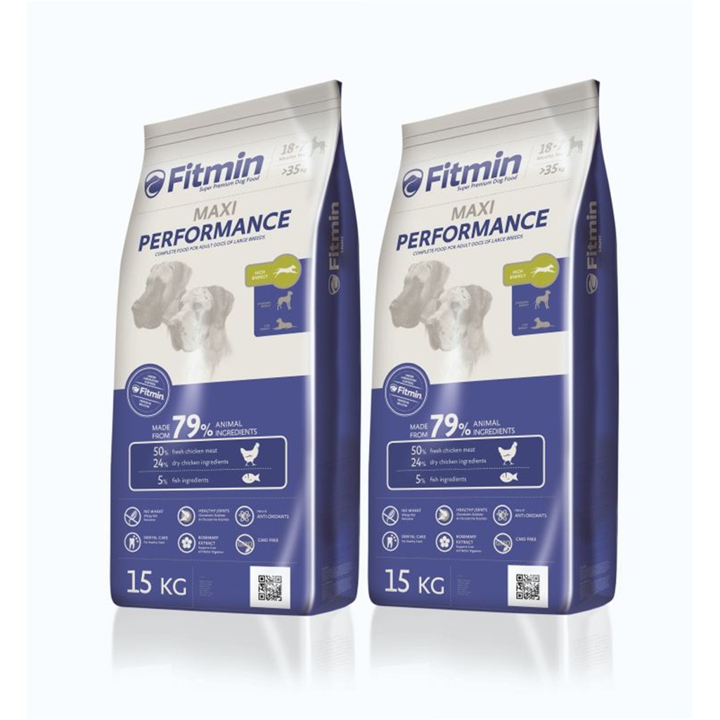 Thức Ăn Hạt cho chó - thức ăn cho chó - Fitmin Maxi Performance túi zip 1kg, 3kg