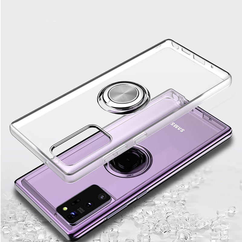 Ốp lưng silicon mềm có vòng đỡ từ tính cho Samsung Galaxy Note 20 note20 ultra 20 plus