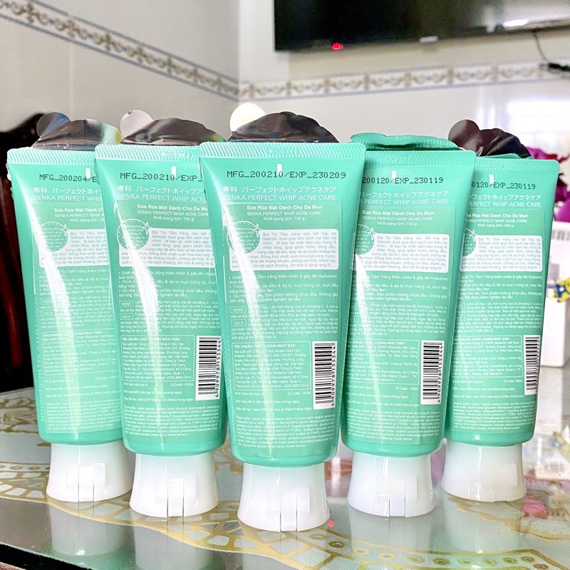 [Mã COS1904 giảm 8% đơn 300K] Sữa rửa mặt dành cho da mụn Senka perfect whip acne care 100g | BigBuy360 - bigbuy360.vn